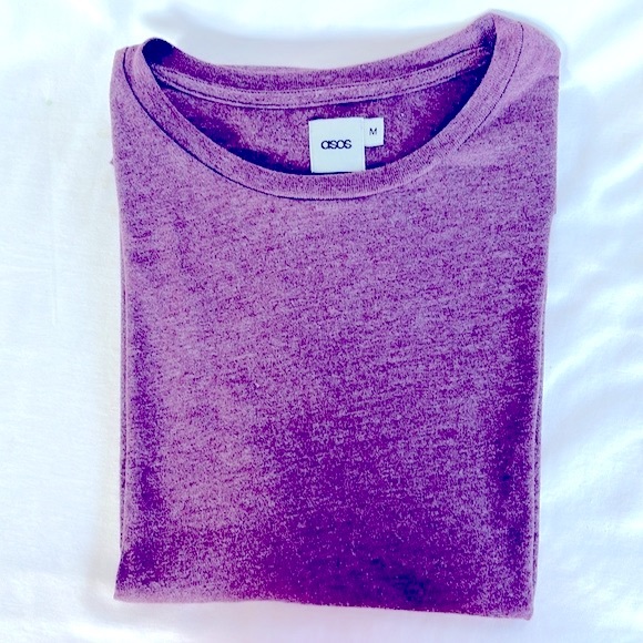 Pre-Owned  ASOS Men’s Long Sleeve Size M - Burgundy - Picture 5 of 13